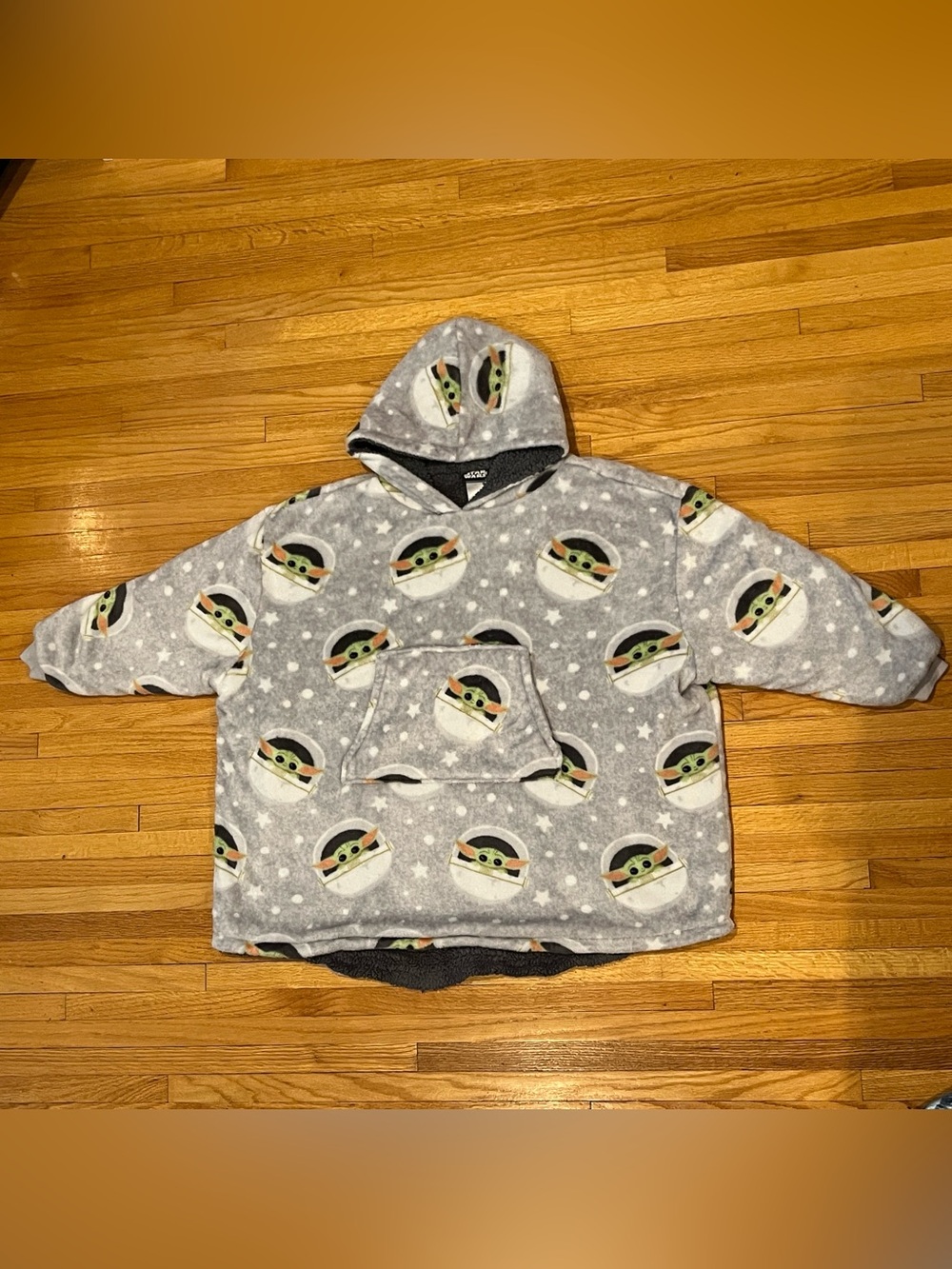 Star Wars Grogu Kids Hoodie Blanket